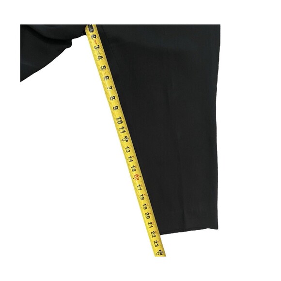 J. Crew Factory Women's 12 Jamie Pant Crop Crepe Business Black Elastic Waist - Picture 7 of 10